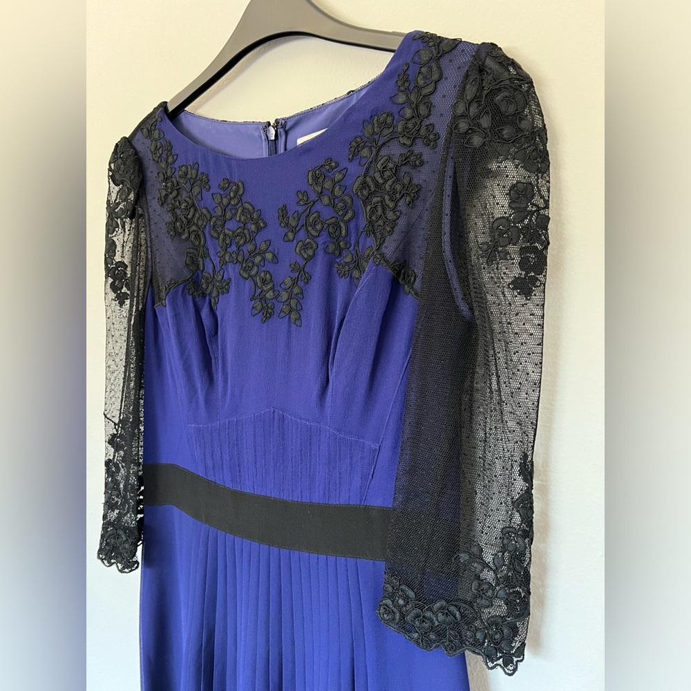 Karen Millen, Lace Overlay Silk Evening Dress w/ Garment Bag, Sz 6